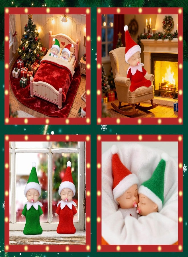 Voiiake Christmas Tiny Elf Doll Baby Miniature Elf Decoration Boy and Girl Xmas Family Kids for Christmas Decorations Doll Ornament Stocking Stuffers - Image 4